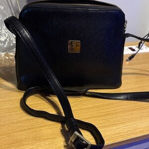 Reserved for marbear_69 MCM vintage Black Leather Bag made in Germany